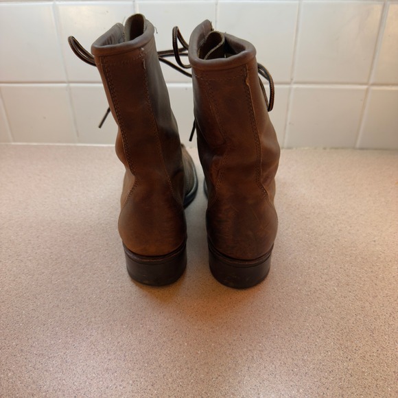 Vtg Laredo Womens Roper Leather Lace Up Western Boots with Kilties Size 7 M - Picture 2 of 10